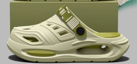 Operating Room Slippers – Anti-Slip Medical EVA Shoes in light green color with comfortable design.